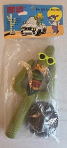 Lunettes de soleil et chapeau vintage cowboy cactus antenne voiture jaune scellé années 80 NEUF - Photo 1/8