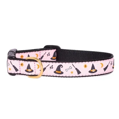 Collar para perro Up Country, bruja, ajustable, hecho en EE. UU., XS S M L XL XXL Foto 1 de 2