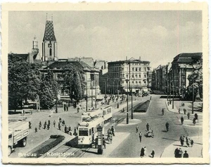 Kauffoto BRESLAU Königsplatz, Straßenbahn 30er - Bild 1 von 1