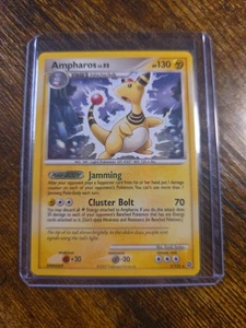 2007 Pokemon - Ampharos 1/132 Secret Wonders Non-Holo Rare LP Vintage - Picture 1 of 3