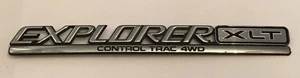 1995 Ford Explorer XLT Rear Explorer XLT Control Trac 4WD Emblem Badge Chrome - Bild 1 von 2