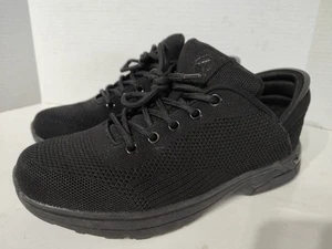 Zeba Jet Black Shoes Fabric Comfort Sneakers Mens Size 9 M - Picture 1 of 9