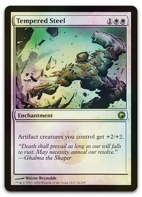 Tempered Steel #24 (Foil) (LP) Scars of Mirrodin SOM Magic MTG - Image 1 of 2