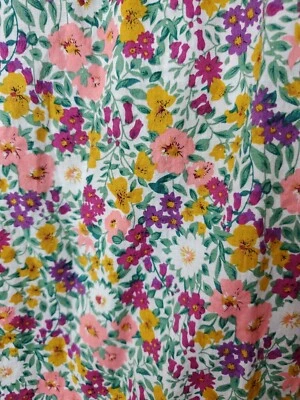 Nasty Gal Collection 连衣裙加大 18 码花卉 100% 棉轻便 Maxi Spring — 第 1/4 张图片