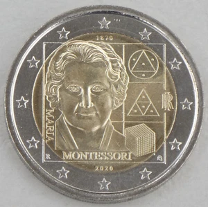 2 Euro Gedenkmünze Italien 2020 Maria Montessori unz. - Bild 1 von 1