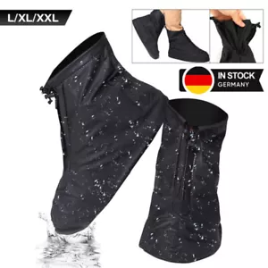 Wasserdichte Schuh Überzieher Überschuhe Fahrrad Schuhe Regenschutz Rutschfest - Bild 1 von 23