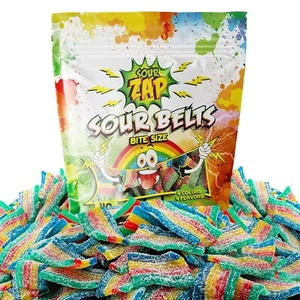 SourZap Sour Belts | Confezione da 8 once | Caramelle gommose taglia morso - Foto 1 di 6