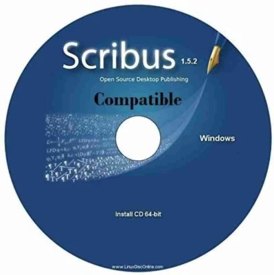 Scribus Desktop Publisher + User Guide | Professional Design Software | CD - Image 1 of 4