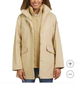 Lands' End Women's 3 in 1 Systems Jacket Tan Size L NWT - Picture 1 of 8