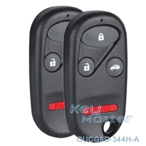 2x for Honda CR-V CRV 2002 2003 2004 Keyless Entry Remote Key Fob OUCG8D-344H-A - Picture 1 of 5