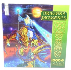Dragons Puzzle 1000 Pieces Artist Ed Beard Jr Twilight Tempest Ceaco Puzzle - Picture 1 of 5