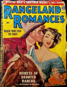 Rangeland Romances Pulp September 1950 Marian O'Hearn Bill Severn Diane Austin - Picture 1 of 2