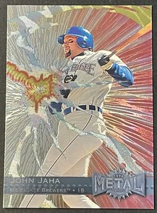 1996 Metal Universe #70 John Jaha Milwaukee Brewers - Picture 1 of 2