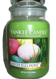 Yankee Candle "EASTER EGG HUNT" ~ Grass ~ Large 22 oz ~ WHITE LABEL ~ RARE ~ NEW - Picture 1 of 2