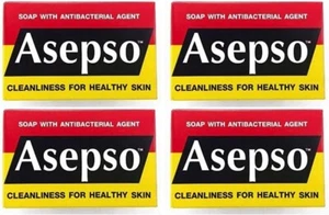 4x Asepso Seife mit antibakteriellem Mittel Sauberkeit für gesunde Haut - Bild 1 von 1