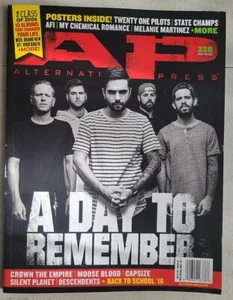 ALTERNATIVE PRESS A DAY TO REMEMBER POSTERS #338 SEP 2016 W/ POSTERS! P1 - Picture 1 of 2