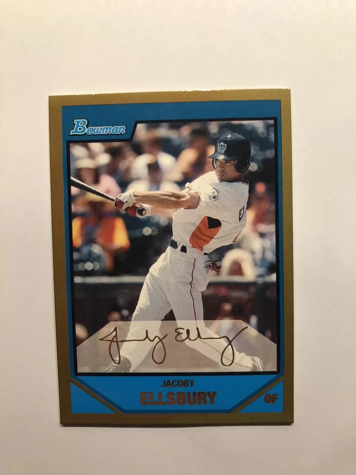 2007 Bowman Draft Futures Game Prospects Gold Card #BDPP105 Jacoby Ellsbury - RC - Изображение 1 из 1