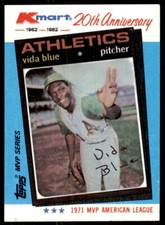 1982 Topps Kmart Vida Blue Baseball Cards #19