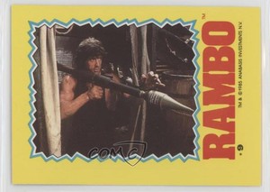 1985 Topps Rambo: First Blood Part II Stickers Rambo #9 0o5