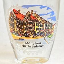 Genuine Munchen HOFBRAUHAUS Vintage Shot Glass Jigger Beer Hall Munich Germany