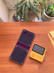 Playdate Panic handmade leather case - Purple