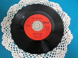 ANDY WILLIAMS : Love Is All,Help Me Make It Through The Night 45RPM #4-45494 Q47 - Picture 1 of 4