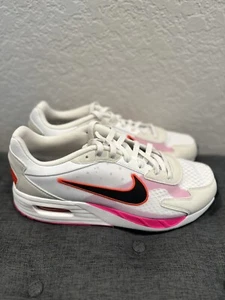 Nike Air Max Solo White Bright Crimson Fierce Pink Women Casual Shoes FN0784-102 - Picture 1 of 7