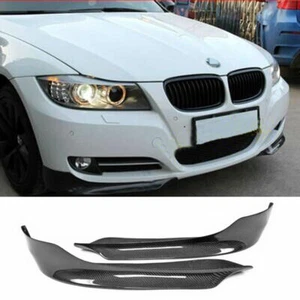 REAL CARBON FIBER FRONT SPLITTER BUMPER LIP SPOILER For BMW E90 P-Type 09-11 - Picture 1 of 6