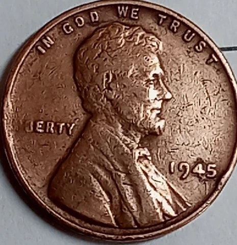 1945 BIG ERROR COIN  NO L.I. COIN  & 1944 PENNY NO MINT MARKs Cover