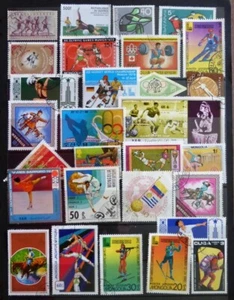 Selection of used Sport stamps from around the World various issues No K-500 - Picture 1 of 1