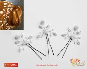 WEDDING BRIDAL HAIR ACCESSORIES WEDDING BRIDAL PARTY HAIR PIN   - Bild 1 von 7