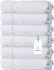 Luxus weiße Handtücher - weiche 100% türkische Baumwolle | sehr saugfähig Hotel - Bild 1 von 6