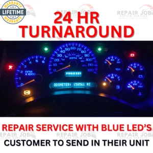 03-07 GM Chevrolet Silverado Tahoe Instrument Gauge Cluster FULL REPAIR SERVICE - Picture 1 of 12