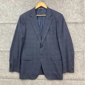 Canali Suit Jacket Mens 41 / Medium Blue Wool Business Event DAMAGED 38321 - Picture 1 of 19