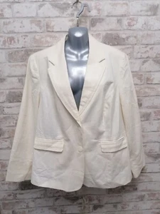 BM Blazer Jacket Womens ivoire Size 20, lined 🔝CONDITION RRP £30 - Picture 1 of 8