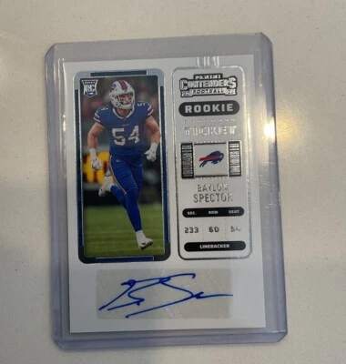 2022 Panini Contenders - Rookie Ticket #301 Baylon Spector (AU, RC) - Image 1 of 2