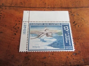 Mint NH Estados Unidos Federal Duck Stamp Plate Single Scott RW34 - Imagen 1 de 2