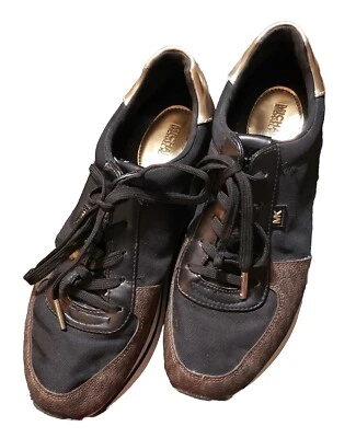 Michael Michael Kors MK Trainer Lace Up Brown/Black Women’s Sneaker Size 8M *Pic - Image 1 of 4