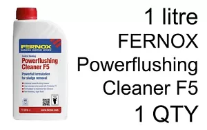 Fernox F5 Powerflushing Radiator Cleaner Removes Flux Residues Central Heating - Picture 1 of 2