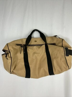 Bolso de Lona Vintage Boyt Luggage Company Iowa Pato Marrón Negro 20x9x9 Foto 1 de 4