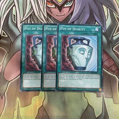 LDK2-ENY34 x3 Pot of Duality Common Excellent Condition Yugioh  - Image 1 of 2