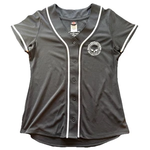 Harley Davidson HD New Orleans Louisiana Damen Gr. Large schwarz Trikot Totenkopf - Bild 1 von 6