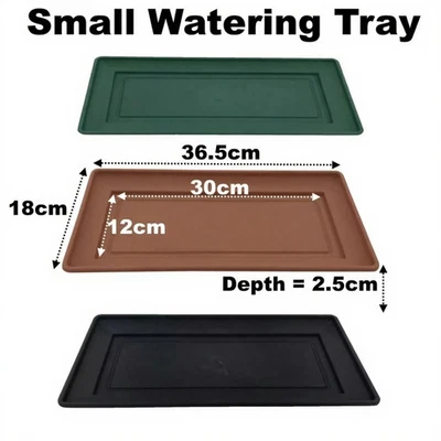 Small Watering Tray Windowsill Plant Pot Planter Saucer Water Drip Base Trays - Image 1 of 4