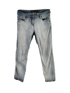 Next Light Blue Wash Jeans Straight Petite Ankle Short Leg Denim Size 10 - Picture 1 of 6