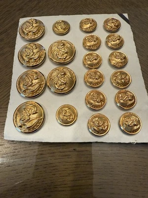 USMC MARINE CORP Vestido Alistado Uniforme Conjunto de Botones Nuevo Incluye Sombrero Botones Foto 1 de 4