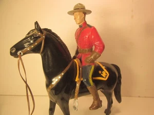 Vintage 60er Jahre Hartland Sgt. O'ROURK, BLACK HORSE, CANADA MOUNTED POLICE, 800 SERIES - Bild 1 von 15