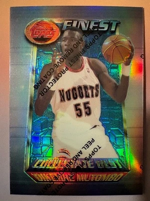 1995-96 Dikembe Mutombo Topps Mejor Colegial Mejor con Recubrimiento Foto 1 de 2