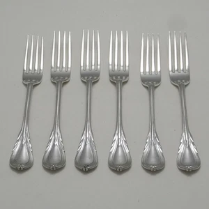 Seis tenedores de mesa cubiertos victorianos de plata LILY Design Elkington & Mason - Imagen 1 de 3
