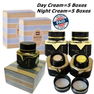 10X Day+Night Baschi Pearl Cream Reduce Dark Spot Acne Whitening Facial 22g+Trac - Picture 1 of 9