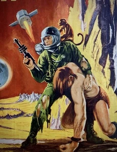 ROBINSON CRUSOE ON MARS 1964 Vintage ORIGINAL 22x28” Sci-Fi MOVIE poster. Used - Picture 1 of 24